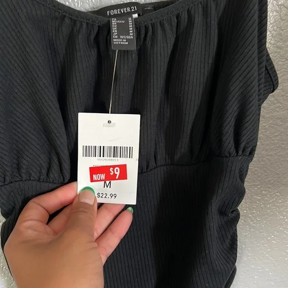 Black ribbed dress - Picture 3 of 3